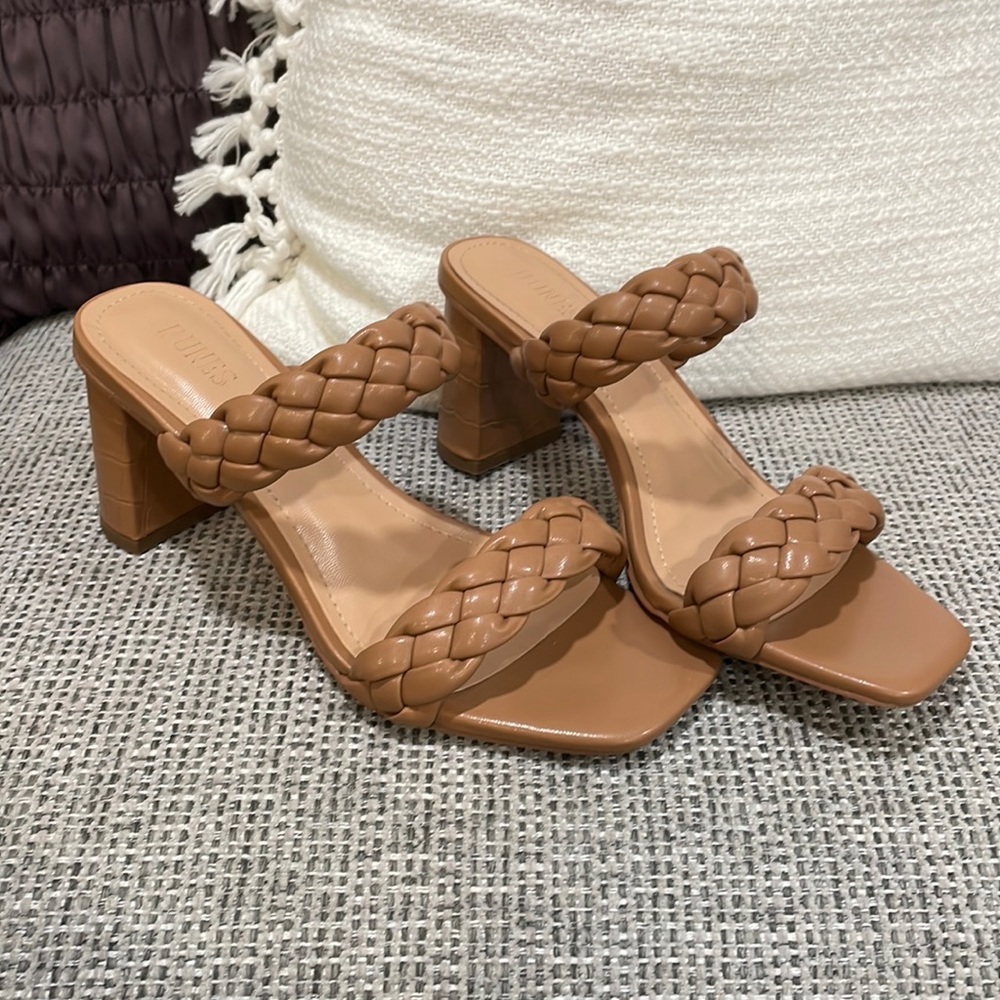 Braided Nude heels